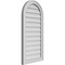 Ekena Millwork Round Top Surface Mount PVC Gable Vent w/ 2"W x 1-1/2"P Brickmould Frame, 18"W x 36"H GVPRT18X3602SN - alternate 4